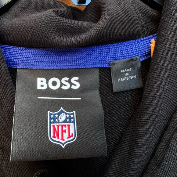 BOSS x NFL コットンブレンドフーディ コラボレーションロゴ BOSS X NFL コットンブレンドフーディ コラボレーションロゴ